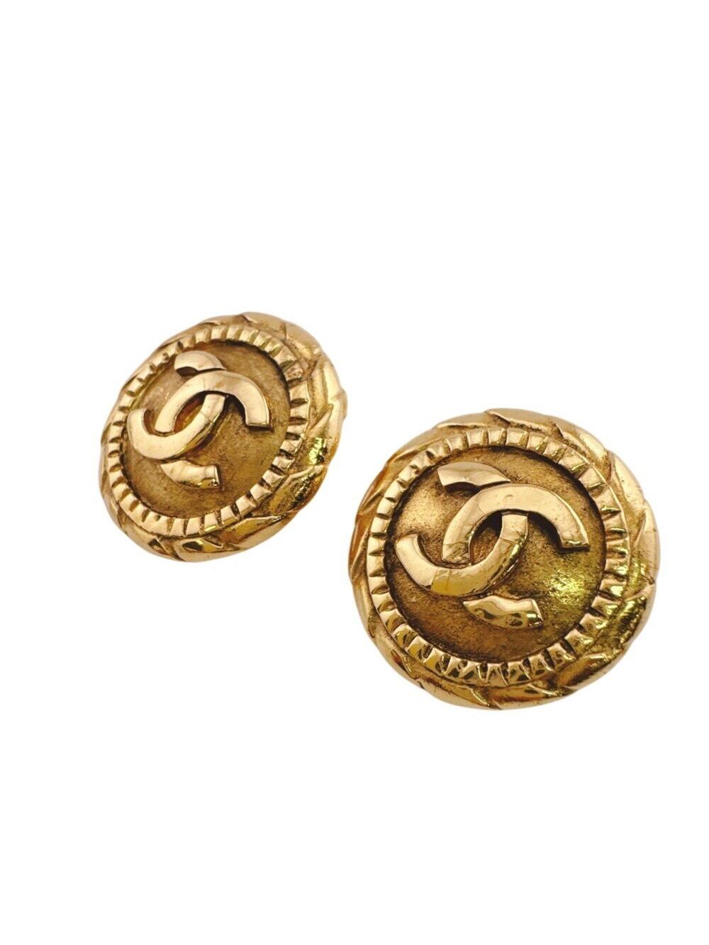 Chanel Cc Logo Clip-On Earrings Metal #361707C51B